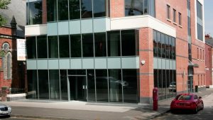 Office & Retail Development Entrance close up