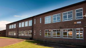 St Benedicts College white uPVC window installations