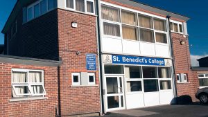 St Benedicts College entrance uPVC windows installation